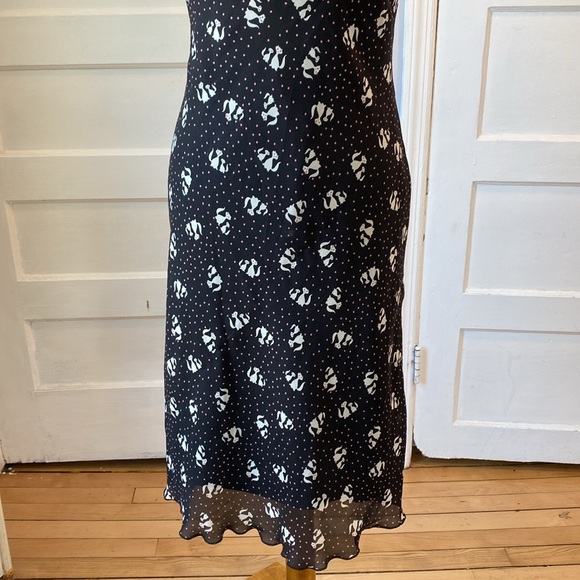 Speechless Black Dress with White Cats, Size 7 - Picture 4 of 16